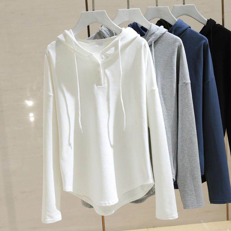 连帽卫衣女薄款外套计感小众2026春秋宽松显瘦慵懒风套头上衣跨境