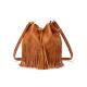 drawstring women shoulder流苏女包 handbag tassel bucket bag