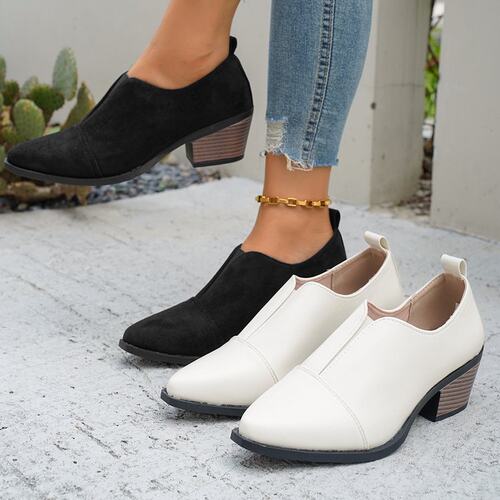 shoeswomen秋季尖头粗跟