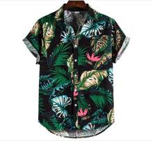 summer shirts for men man tshirts shirt new 夏威夷衬衫男大码