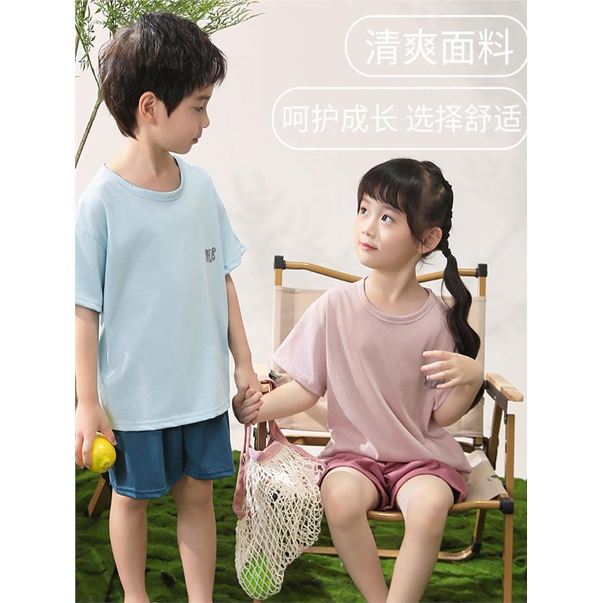 儿童睡衣夏季薄款小孩短