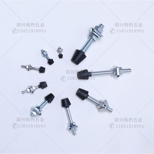 快速夹具橡胶头螺丝 夹钳压头 橡胶压头 黑胶头螺丝 夹具螺丝