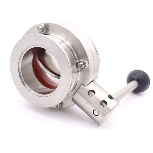 KF高真空蝶阀304不锈钢快装阀门卡盘16法兰25卡箍40卡扣50式管件0