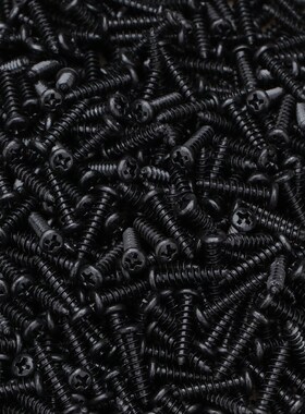 PA黑色十字圆头自攻小螺丝钉 M1.7M2x3*4x5x6x7x8x10x12x14x16x18