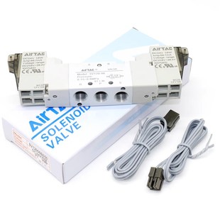 7V120 06双控电磁阀气缸控制阀DC24V 亚德客5V220 原装