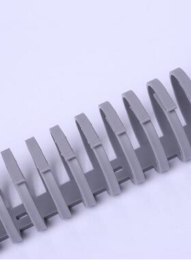 拨开式线槽FD 203040WVO机柜电柜 白色 灰色龙骨圆形塑料尼龙线槽