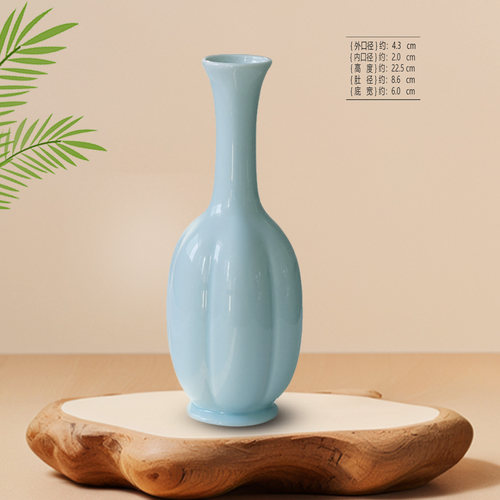 宋代美学花瓶陶瓷花瓶摆件古风拍摄道具玄关复古陶瓷器仿古花瓶
