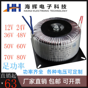 环型变压器步进驱动电源音响隔离功放变压器100W300W1500W全铜线