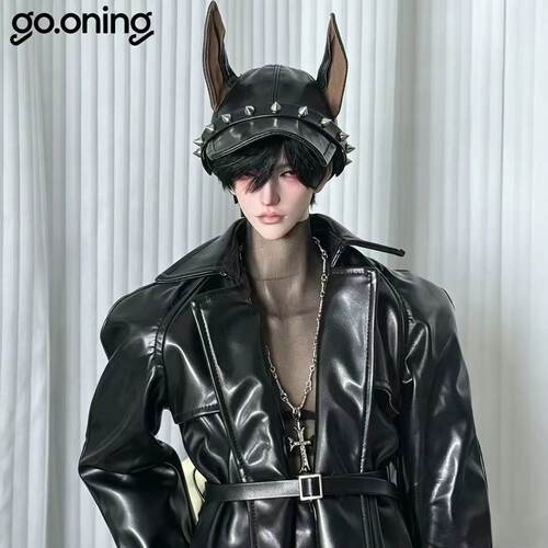 GO.ONING叔体大四bjd 杜宾犬耳朵棒球帽 77叔 75叔 70叔帽子道具