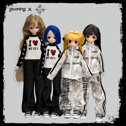 GOONING x DETW ob24 azone特六娃衣I LOVE MY CAT印花上衣T恤