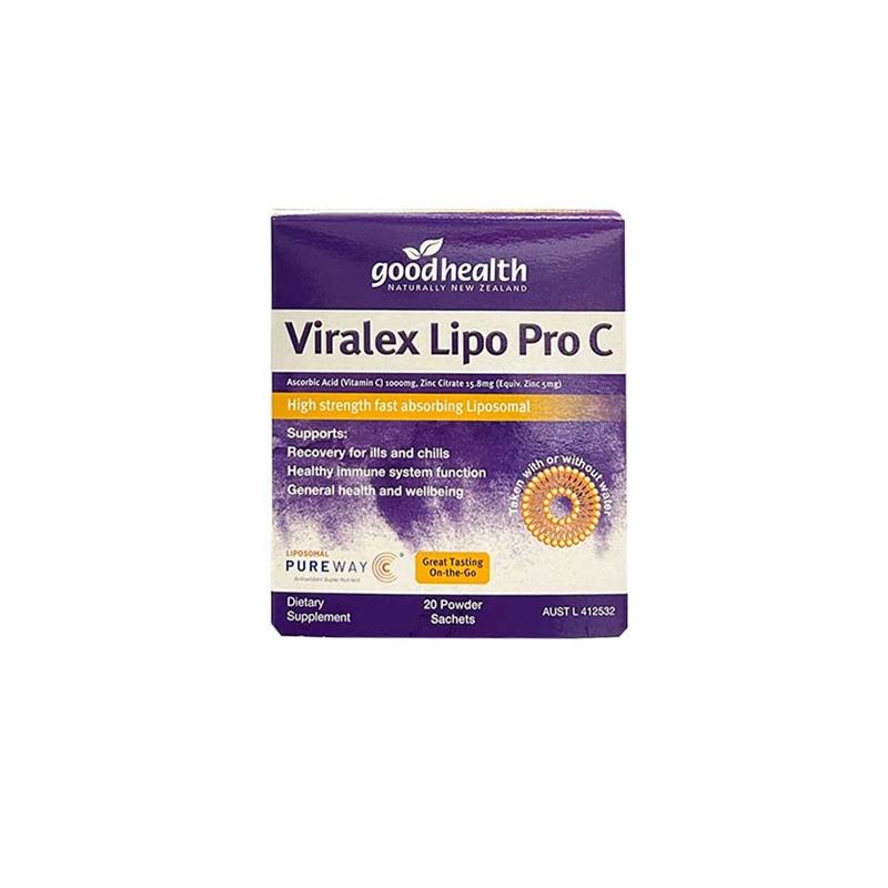 现货新西兰好健康Viralex维乐士脂质体VC维生素C免疫锌无糖1000mg