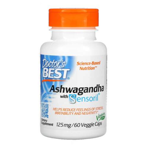 美国Doctor s  ashwagandha南非醉茄Sensoril 125mg60粒素食