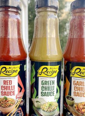 Mothers GREEN RED CHILLI SAUCE 210G印度进口辣椒酱 绿辣椒