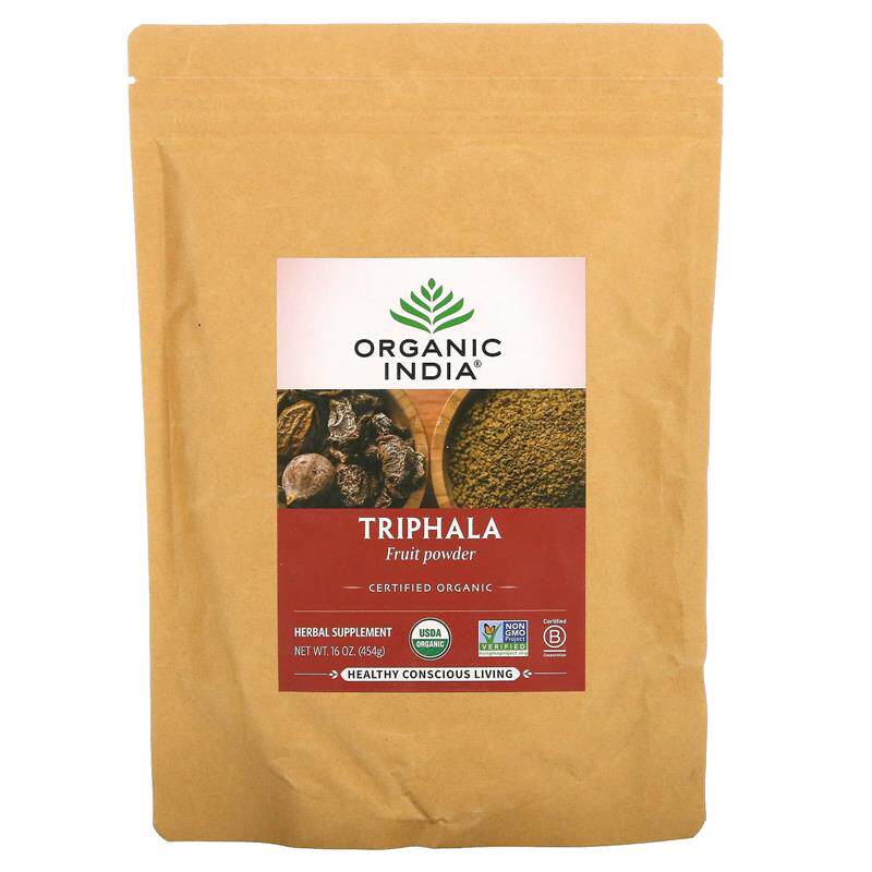 OrganicIndia印度醋栗诃梨勒毗黎勒三果宝果粉清洁肠道消化健
