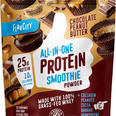 美国直邮 FlavCity Grass Fed Whey Protein乳清蛋白粉花生酱冰沙