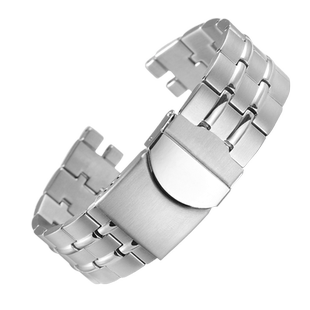 适配swatch斯沃琪原装款钢带表带 男女YGS749 471凹凸口精钢表链