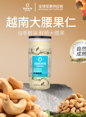 佰斯纳特-平福腰果盐焗腰果仁越南罐装坚果干果小吃零食特产新货