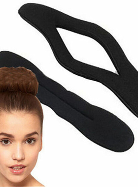 Multi size Sponge Black Hair Styling Donut Bun Curler Maker
