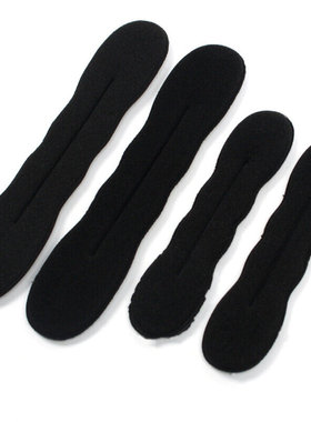 Multi size Sponge Black Hair Styling Donut Bun Curler Maker
