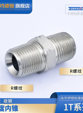 1T系列碳钢伊顿永华标准液压直通英锥外螺纹对丝BSPT螺纹ZG/1T-SP