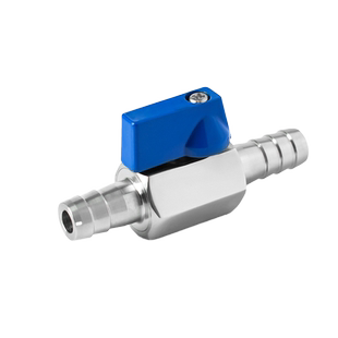 迷你球阀双宝塔长/短蝴蝶手柄竹节皮管卫生级格林头304不锈钢阀门