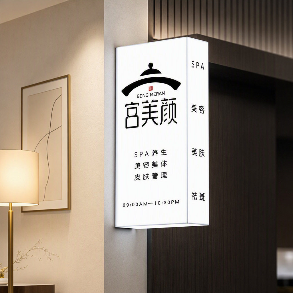 门头招牌发光广告灯箱亚克力户外图片