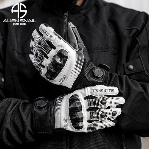 外星蜗牛摩托车骑行手套夏季防摔男女四季透气机车触屏T3promax