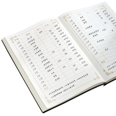 现金日记账本手帐店铺收入支出