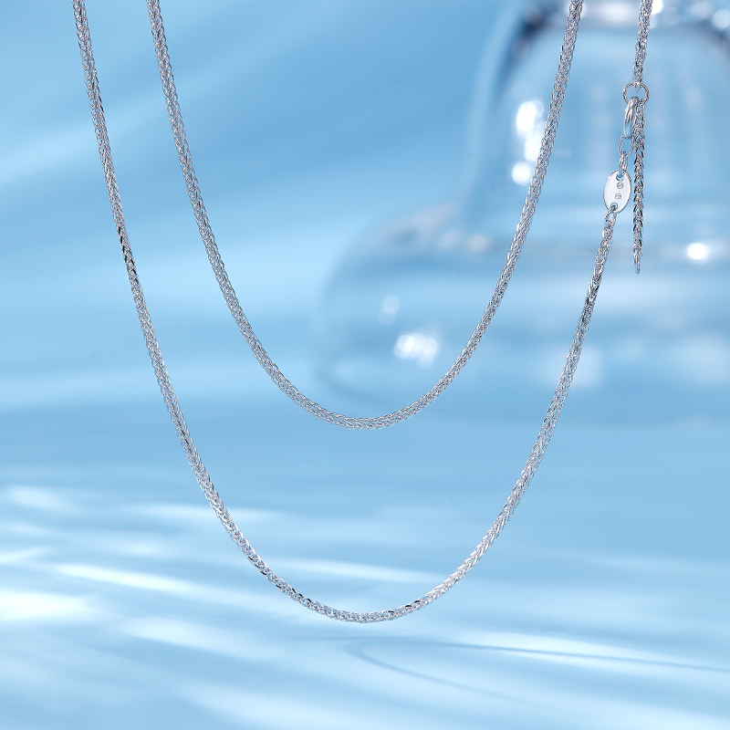 奢珠铂金女款精致锁骨肖邦链