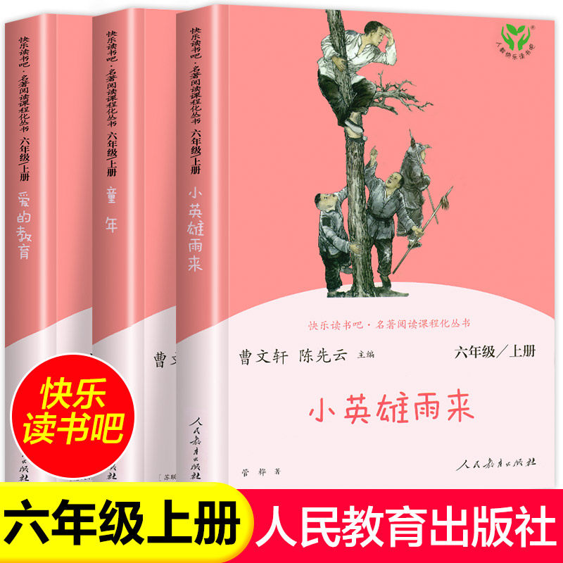【人教版】六年级上册快乐读书吧 小英雄雨来 童年书 爱的教育老师推荐必读课外书籍人民教育出版社学校推荐6年级上册书目高性价比高么？