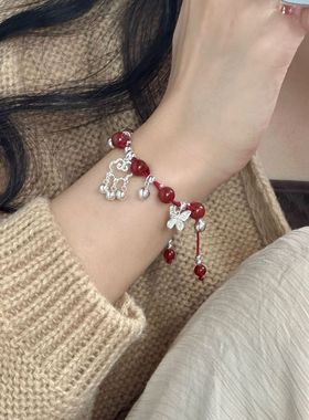 苗疆祥云铃铛编织手链女