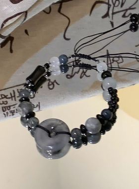 新中式平安扣手链小众设计高颜值纯手工编织手绳闺蜜生日礼物