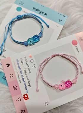 卡通小乌龟手绳高颜值情侣款