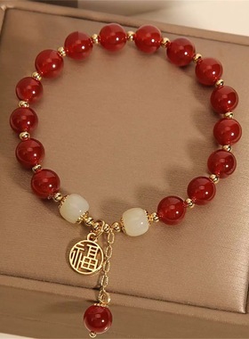 复古彩色两世欢手链好运连连手串