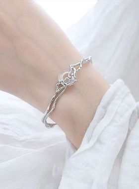 新中式镂空平安扣手镯女