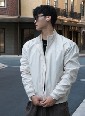 [UTS秋季三防夹克]美式三防立领防风防水痞帅硬汉短款倒三角夹克