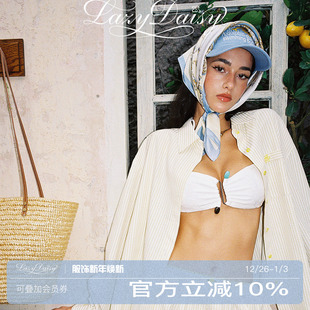 Daisy 休闲睡衣套装 Talia系列 短裤 女 慵懒简约廓型条纹衬衫 Lazy