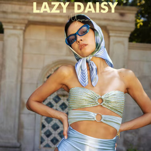 LazyDaisy蓝色细闪比基尼