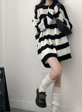 75-300斤加大码胖mm早秋夏季毛上衣女外套慵懒风韩版针织衫中长款