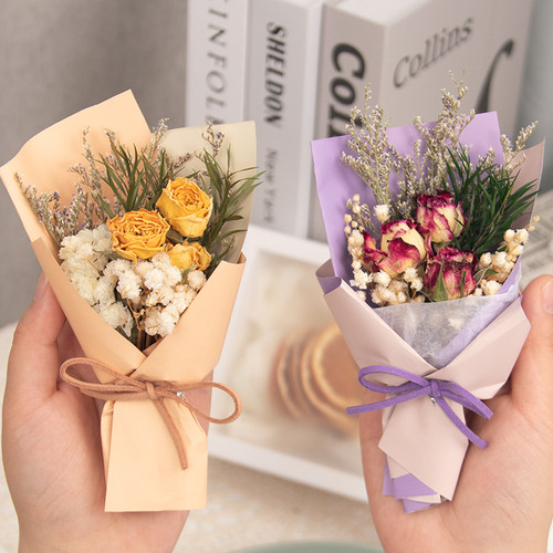 迷你小花束伴手礼真花干花装饰物