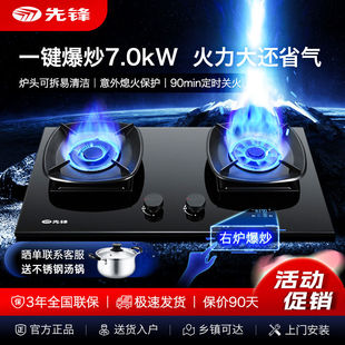 先锋燃气灶超一级能效猛火灶定时灶台式嵌入式液化天然气一键爆炒