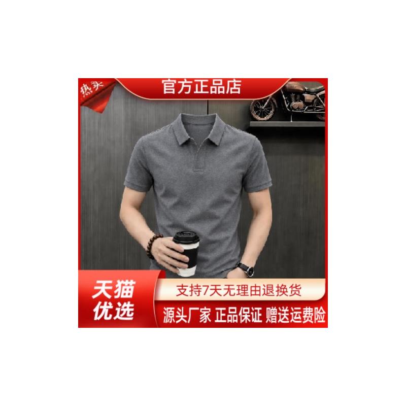亦郎男装轻奢品质专柜正品男夏季新款时尚短袖卫衣凉爽T恤打底74