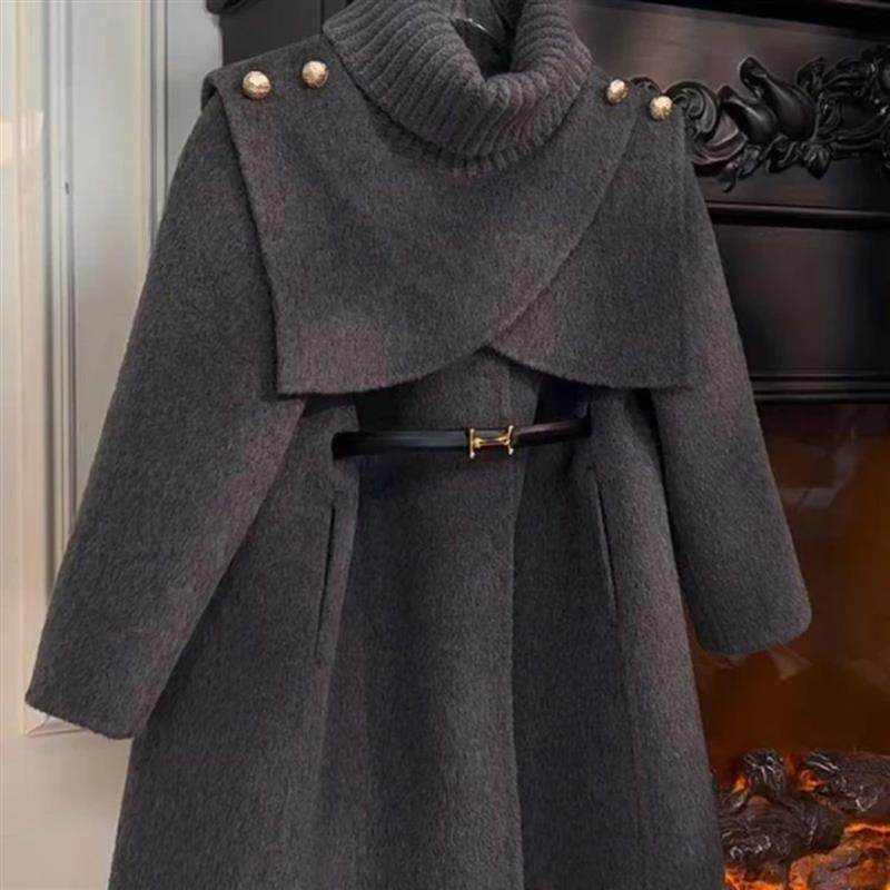 錦繡嚴選優品g高級感可w拆卸秋冬新款鬥篷針織女童時尚寬鬆毛呢外,童装/婴儿装/亲子装,呢大衣,淘宝优惠券,粉丝福利购,淘宝优惠卷