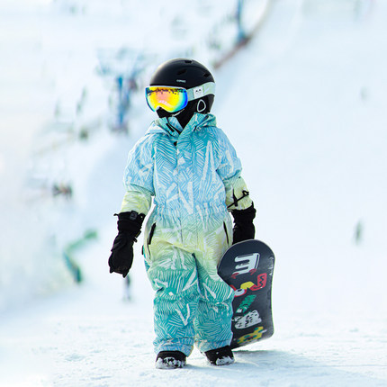 VECTORKIDS玩可拓儿童连体滑雪服套装男童女童防水保暖宝宝滑雪服