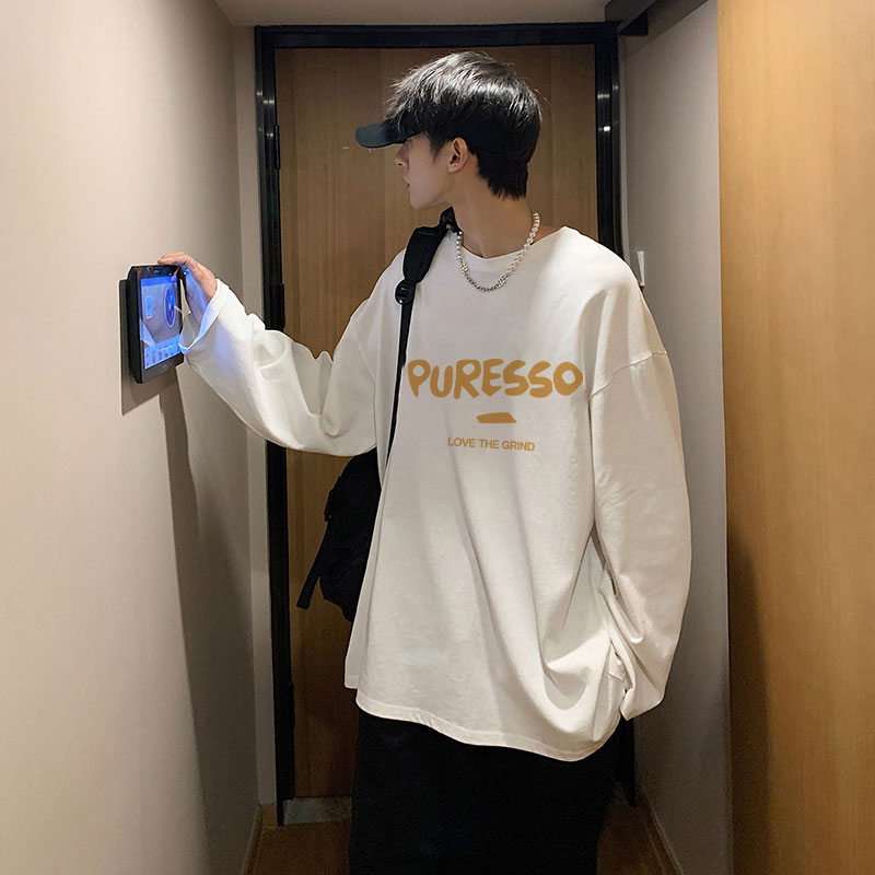 长袖t恤男士秋冬季ins宽松