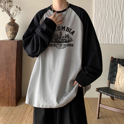 秋冬季男士可外穿德绒内搭打底衫2025新款青少年纯棉长袖t恤上衣