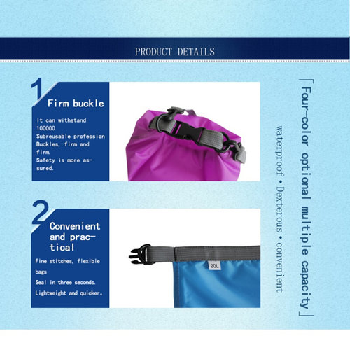 5L10L20L40L70L Waterproof Large Capacity Pouch Dry Bag Sack