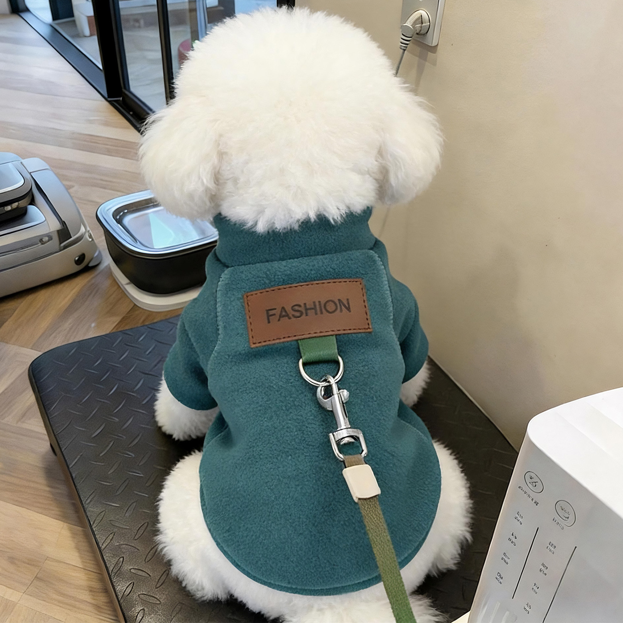 狗狗衣服冬天可牵引保暖卫衣比熊