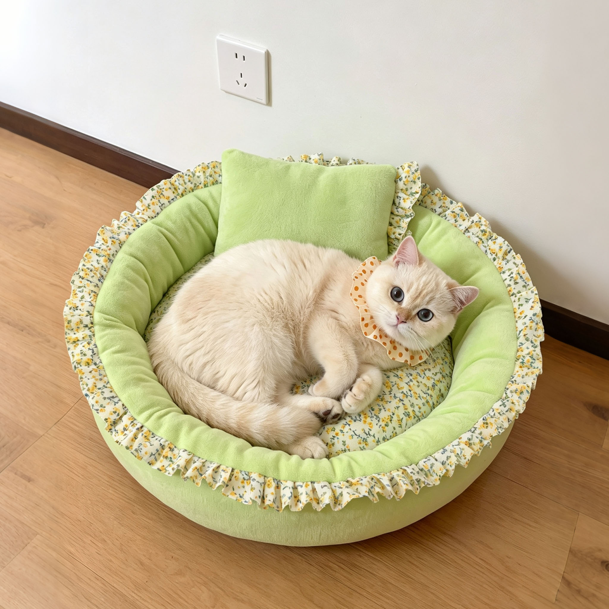 猫窝半封闭式冬季保暖猫咪睡垫
