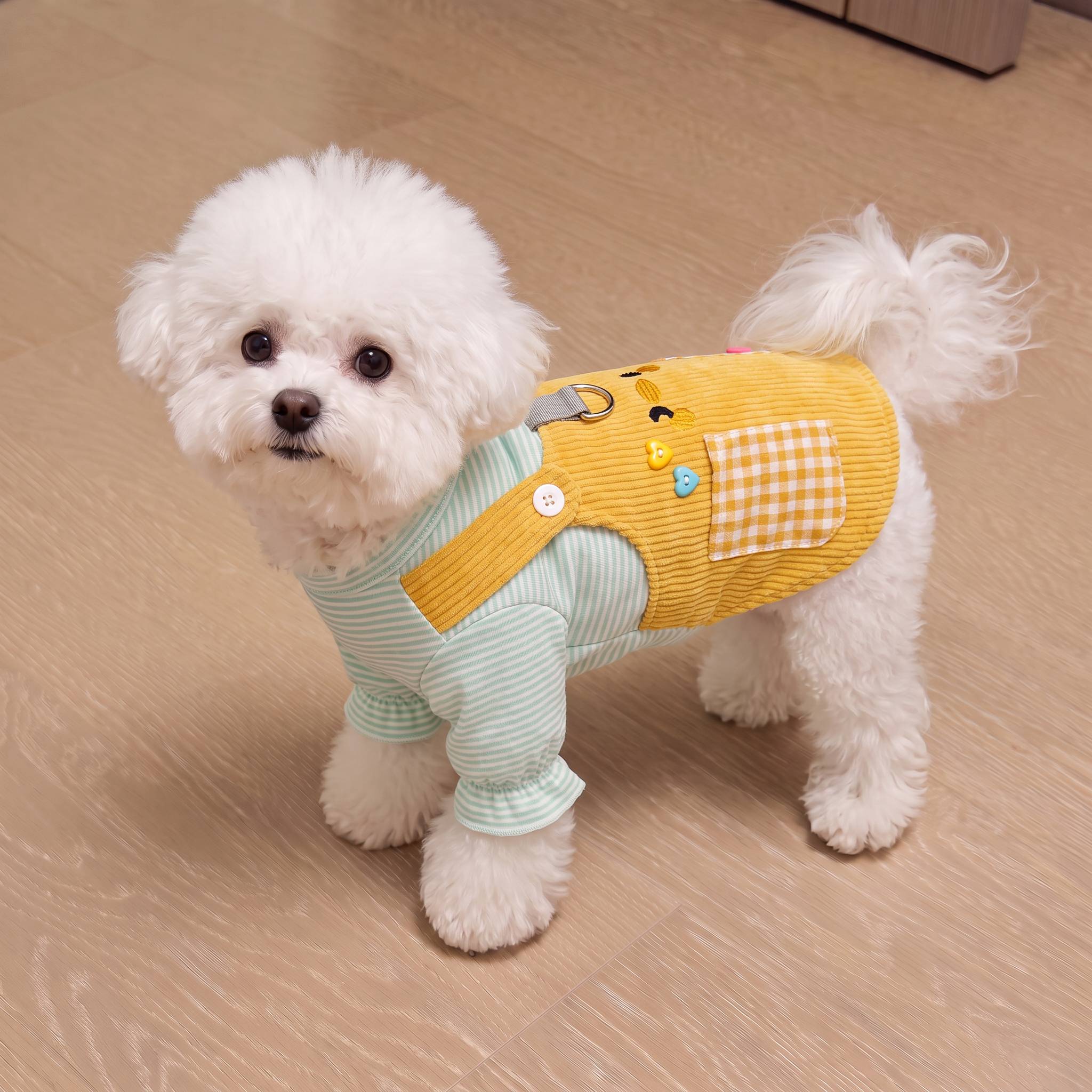 狗狗衣服春秋季可爱萌鸭卫衣比熊